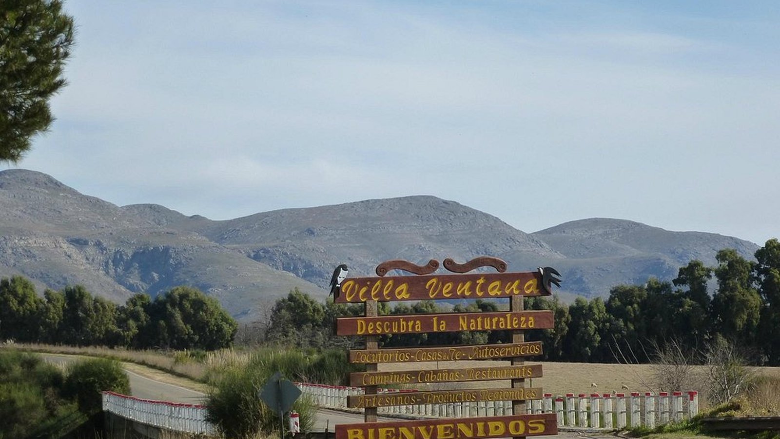 La sierra desde el acceso a Villa Ventana
